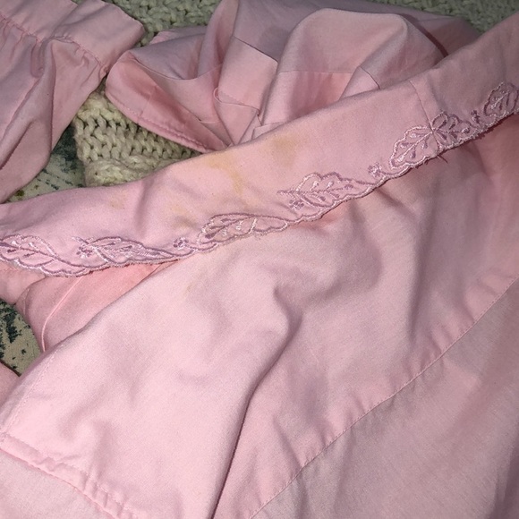 Saddlebred pink vintage long sleeve top button down size 14 - Picture 7 of 7